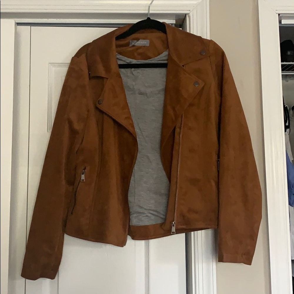 Brown suede jacket